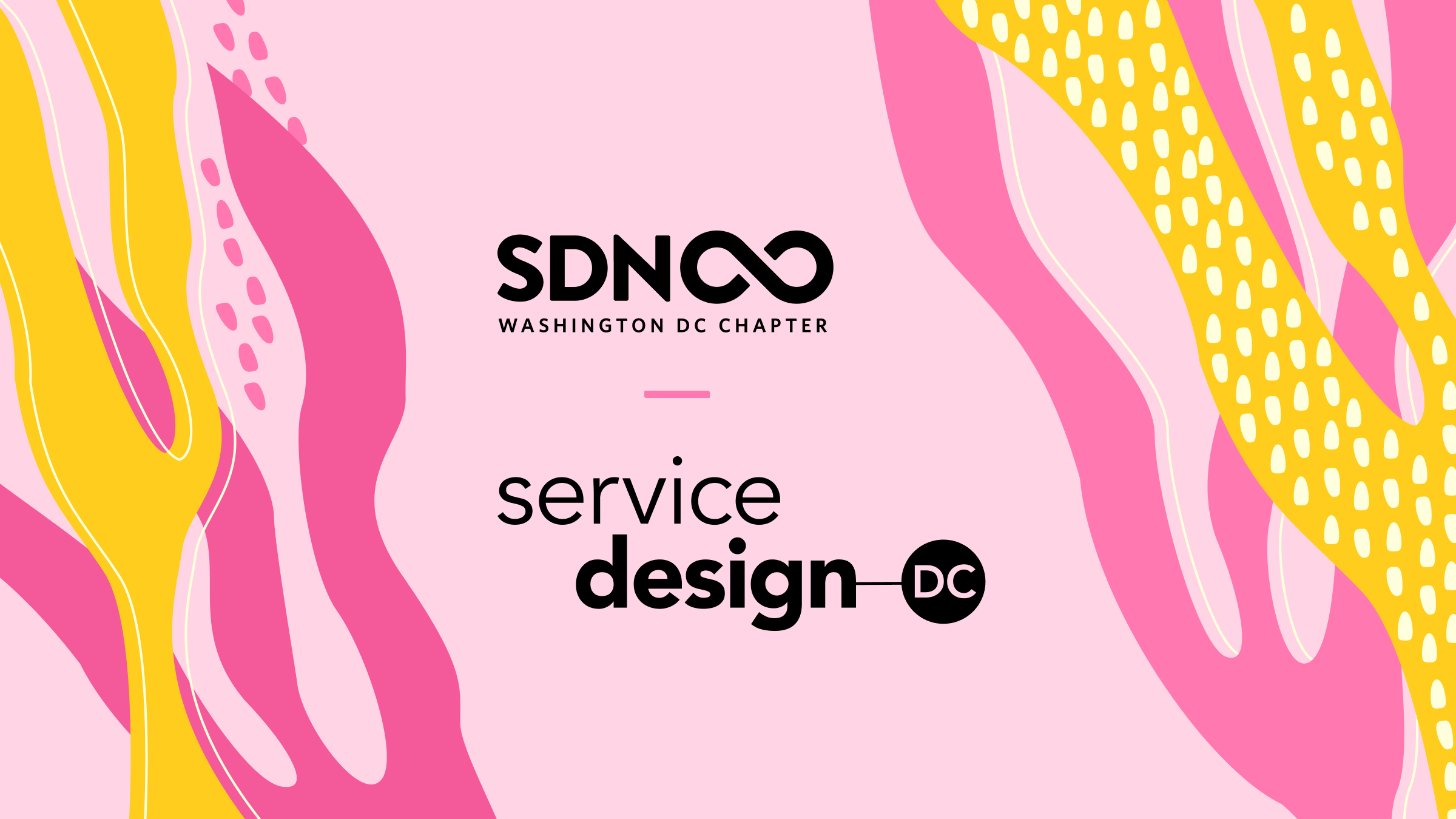 The service design DC logo next to the SDN washington DC chapter logo